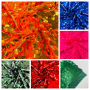 JUMBO OVAL SEQUINS ON MESH FABRIC (By The Yard)