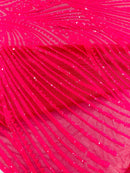 Geometric Feather Wing Fabric 54” Wide| New Creations Fabric & Foam Inc. - New Creations Fabric & Foam Inc