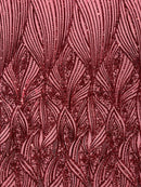 Geometric Feather Wing Fabric 54” Wide| New Creations Fabric & Foam Inc. - New Creations Fabric & Foam Inc