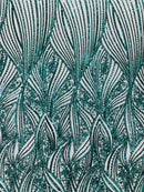 Geometric Feather Wing Fabric 54” Wide| New Creations Fabric & Foam Inc. - New Creations Fabric & Foam Inc
