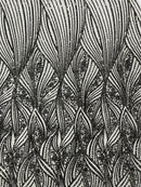Geometric Feather Wing Fabric 54” Wide| New Creations Fabric & Foam Inc. - New Creations Fabric & Foam Inc