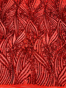 Geometric Feather Wing Fabric 54” Wide| New Creations Fabric & Foam Inc. - New Creations Fabric & Foam Inc