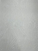 Geometric Feather Wing Fabric 54” Wide| New Creations Fabric & Foam Inc. - New Creations Fabric & Foam Inc