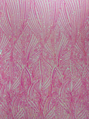 Geometric Feather Wing Fabric 54” Wide| New Creations Fabric & Foam Inc. - New Creations Fabric & Foam Inc