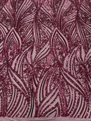 Geometric Feather Wing Fabric 54” Wide| New Creations Fabric & Foam Inc. - New Creations Fabric & Foam Inc