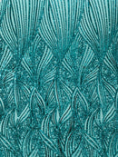 Geometric Feather Wing Fabric 54” Wide| New Creations Fabric & Foam Inc. - New Creations Fabric & Foam Inc