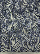 Geometric Feather Wing Fabric 54” Wide| New Creations Fabric & Foam Inc. - New Creations Fabric & Foam Inc