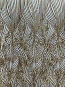 Geometric Feather Wing Fabric 54” Wide| New Creations Fabric & Foam Inc. - New Creations Fabric & Foam Inc