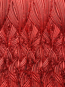 Geometric Feather Wing Fabric 54” Wide| New Creations Fabric & Foam Inc. - New Creations Fabric & Foam Inc