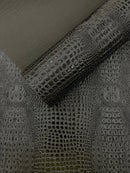 Glossy Two Tone Gator Fake Leather Upholstery, 3D Crocodile Skin Texture| New Creations Fabric & Foam Inc. - New Creations Fabric & Foam Inc