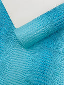 Glossy Two Tone Gator Fake Leather Upholstery, 3D Crocodile Skin Texture| New Creations Fabric & Foam Inc. - New Creations Fabric & Foam Inc