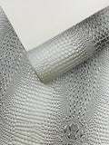 Glossy Two Tone Gator Fake Leather Upholstery, 3D Crocodile Skin Texture| New Creations Fabric & Foam Inc. - New Creations Fabric & Foam Inc