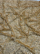 Sequin Eyelash Fringe Design Fabric, (By The Yard)