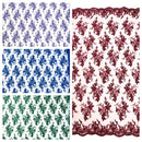 GORGEUS BEADED LACE ON MESH FABRIC (By The Yard) - New Creations Fabric & Foam Inc