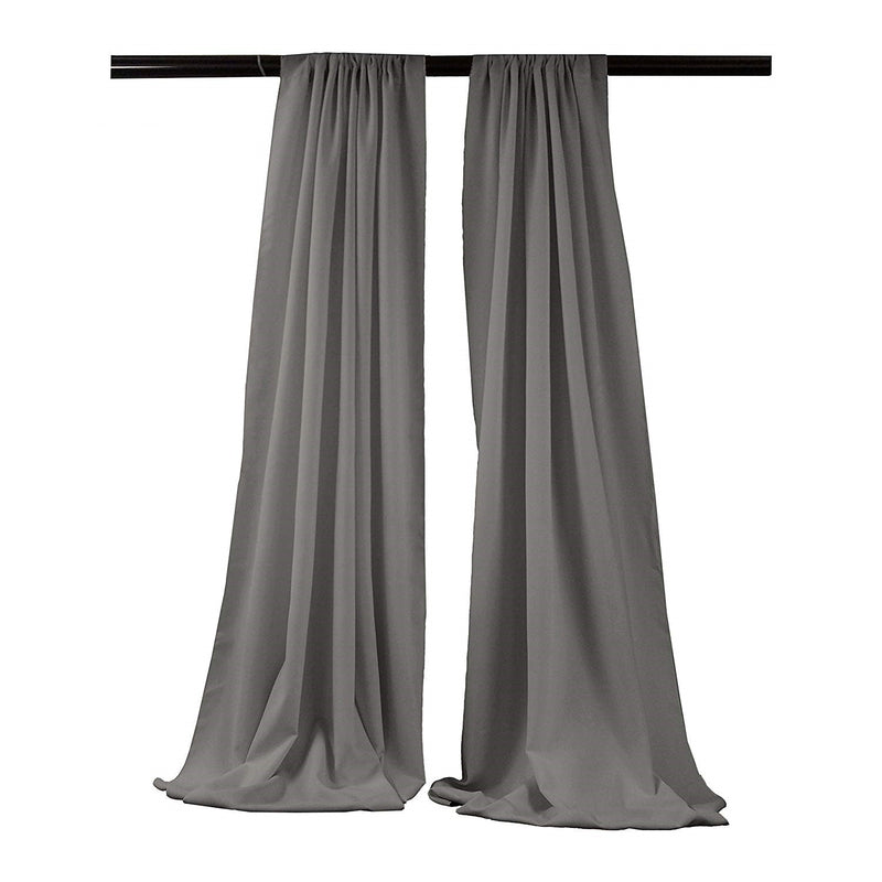 Backdrop Drape Curtain 5 Feet Wide x 15 Feet High, Polyester Poplin SEAMLESS 1 SETS.