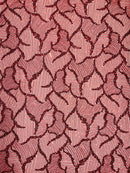 Heavy Beaded Leaf Design on a mesh | New Creation Fabric & Foam - New Creations Fabric & Foam Inc