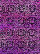 Holographic damask nylon spandex | New Creation Fabric & Foam - New Creations Fabric & Foam Inc