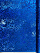 Holographic Foil Tribal Flame Design On A Stretch Velvet 58" Wide| New Creations Fabric & Foam Inc. - New Creations Fabric & Foam Inc