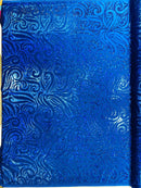 Holographic Foil Tribal Flame Design On A Stretch Velvet 58" Wide| New Creations Fabric & Foam Inc. - New Creations Fabric & Foam Inc