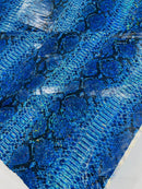 Holographic Snake Foil Printed Spandex Fabric (by the yard) - New Creations Fabric & Foam Inc