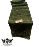 Jacquard Satin Roses Runner, Party Supply / Wedding / Decoration (14" Wide x 102" Long). - New Creations Fabric & Foam Inc