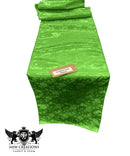 Jacquard Satin Roses Runner, Party Supply / Wedding / Decoration (14" Wide x 102" Long). - New Creations Fabric & Foam Inc