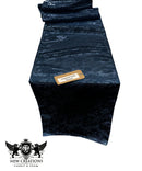 Jacquard Satin Roses Runner, Party Supply / Wedding / Decoration (14" Wide x 120" Long). - New Creations Fabric & Foam Inc