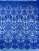 King Damask Sequin Fabric 54” Wide| New Creations Fabric & Foam Inc. - New Creations Fabric & Foam Inc