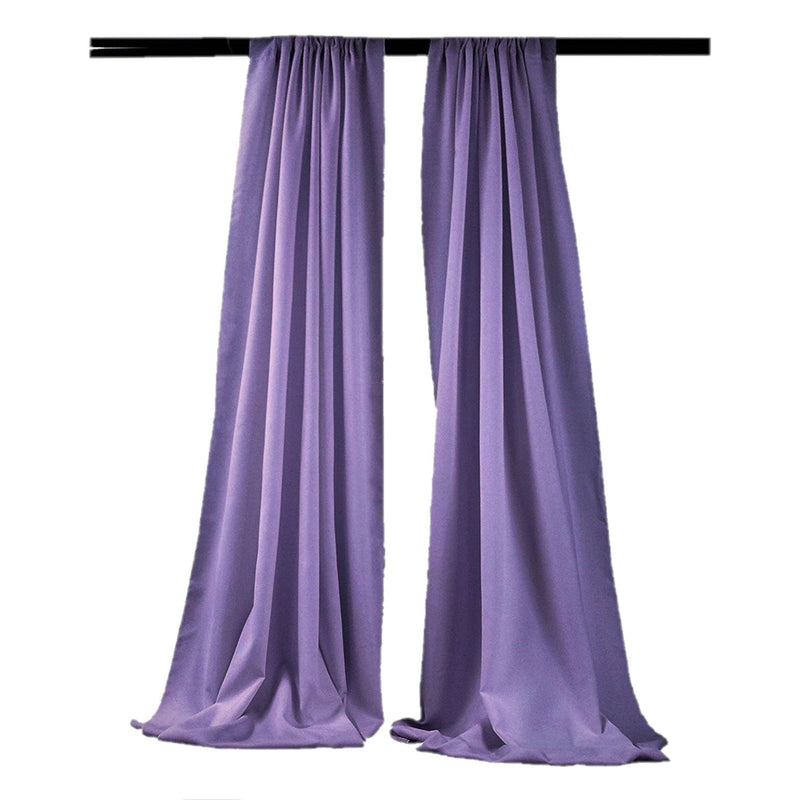 Backdrop Drape Curtain 5 Feet Wide x 15 Feet High, Polyester Poplin SEAMLESS 1 SETS.