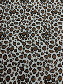 LEOPARD GLITTER CANVAS VINYL (by the yard) - New Creations Fabric & Foam Inc