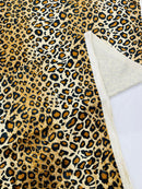 Leopard Print Stretch Velvet 58" Wide| New Creations Fabric & Foam Inc. - New Creations Fabric & Foam Inc