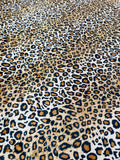 Leopard Print Stretch Velvet 58" Wide| New Creations Fabric & Foam Inc. - New Creations Fabric & Foam Inc