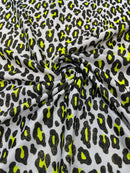 Leopard print with foil stretch spandex fabric | New Creation Fabric & Foam - New Creations Fabric & Foam Inc