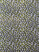 Leopard print with foil stretch spandex fabric | New Creation Fabric & Foam - New Creations Fabric & Foam Inc