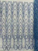 Luxury Chain Geometric Beaded Lace 54” Wide| New Creations Fabric & Foam Inc. - New Creations Fabric & Foam Inc