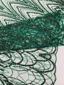 Luxury Chain Geometric Beaded Lace 54” Wide| New Creations Fabric & Foam Inc. - New Creations Fabric & Foam Inc