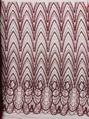 Luxury Chain Geometric Beaded Lace 54” Wide| New Creations Fabric & Foam Inc. - New Creations Fabric & Foam Inc