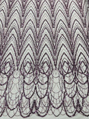 Luxury Chain Geometric Beaded Lace 54” Wide| New Creations Fabric & Foam Inc. - New Creations Fabric & Foam Inc