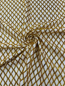 Luxury Diamond Design Mini Glitz Sequins On A Mesh 54” Wide| New Creations Fabric & Foam Inc. - New Creations Fabric & Foam Inc