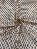 Luxury Diamond Design Mini Glitz Sequins On A Mesh 54” Wide| New Creations Fabric & Foam Inc. - New Creations Fabric & Foam Inc