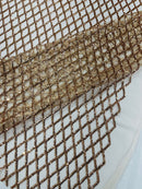 Luxury Diamond Design Mini Glitz Sequins On A Mesh 54” Wide| New Creations Fabric & Foam Inc. - New Creations Fabric & Foam Inc