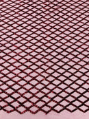 Luxury Diamond Design Mini Glitz Sequins On A Mesh 54” Wide| New Creations Fabric & Foam Inc. - New Creations Fabric & Foam Inc