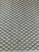 Luxury Diamond Design Mini Glitz Sequins On A Mesh 54” Wide| New Creations Fabric & Foam Inc. - New Creations Fabric & Foam Inc