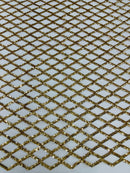 Luxury Diamond Design Mini Glitz Sequins On A Mesh 54” Wide| New Creations Fabric & Foam Inc. - New Creations Fabric & Foam Inc