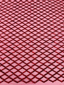 Luxury Diamond Design Mini Glitz Sequins On A Mesh 54” Wide| New Creations Fabric & Foam Inc. - New Creations Fabric & Foam Inc