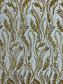 Luxury Festival Beaded Vine Lace Fabric| New Creations Fabric & Foam Inc. - New Creations Fabric & Foam Inc