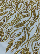 Luxury Festival Beaded Vine Lace Fabric| New Creations Fabric & Foam Inc. - New Creations Fabric & Foam Inc