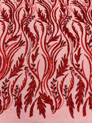 Luxury Festival Beaded Vine Lace Fabric| New Creations Fabric & Foam Inc. - New Creations Fabric & Foam Inc