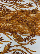 Luxury Festival Beaded Vine Lace Fabric| New Creations Fabric & Foam Inc. - New Creations Fabric & Foam Inc