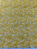 Metallic Corded Lace Design 54| New Creations Fabric & Foam Inc. - New Creations Fabric & Foam Inc